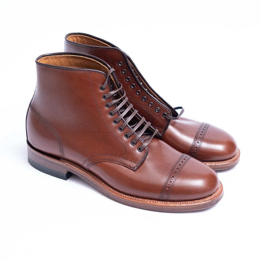 A0815 Cap Toe Boots Chestnut Calf Chestnut