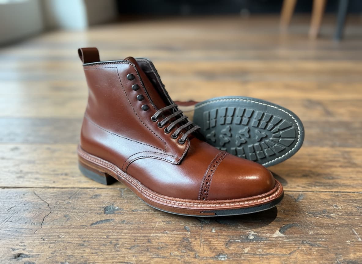 The Boone Straight Tip Boot Madison Brown