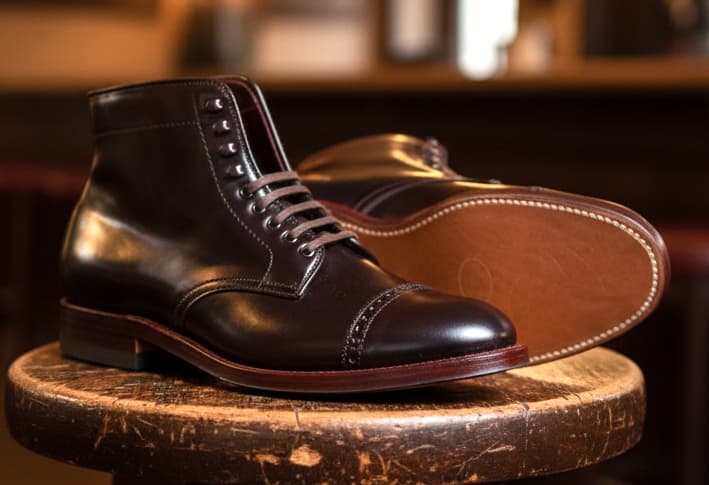 The Apex Cap Toe Boot Color 8 Color 8 Shell Cordovan